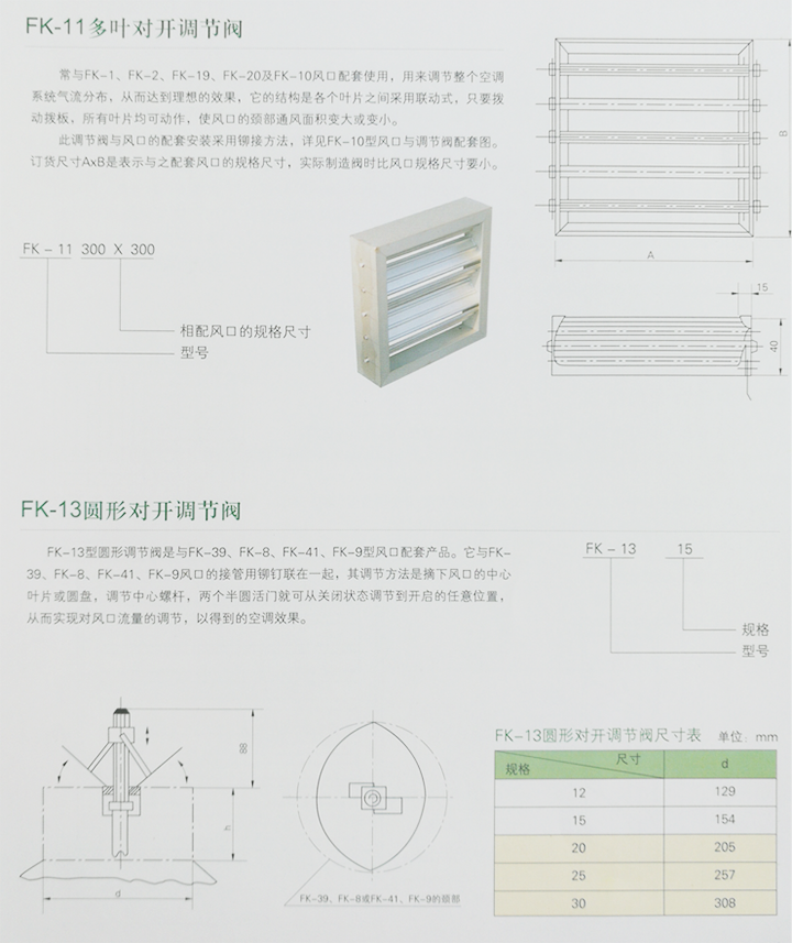 多葉對開調(diào)節(jié)閥